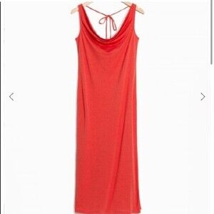 & Other Stories Cowl Neck Tie Back Dress‎